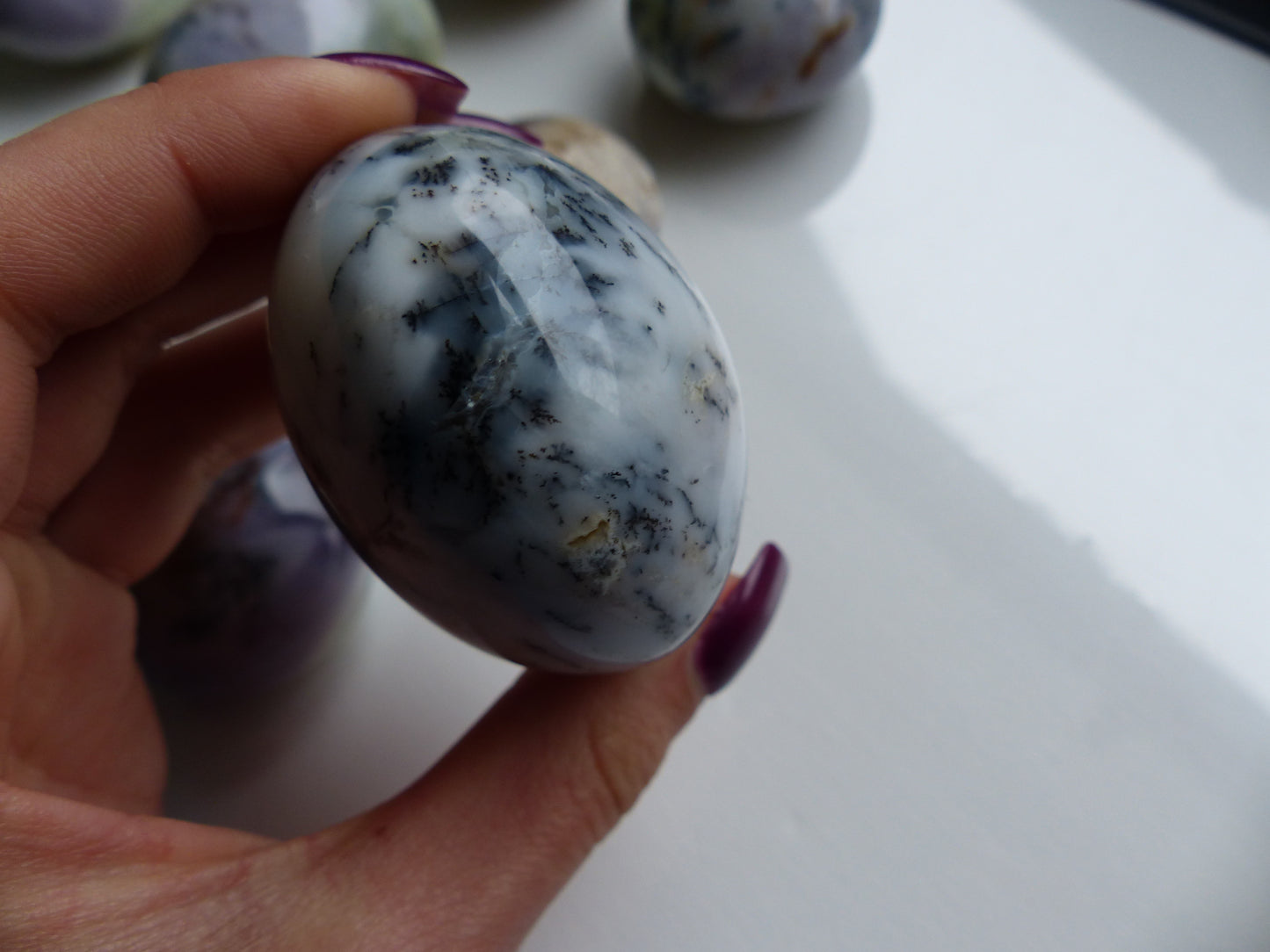 Dendritic Opal Palm Stone (#1)