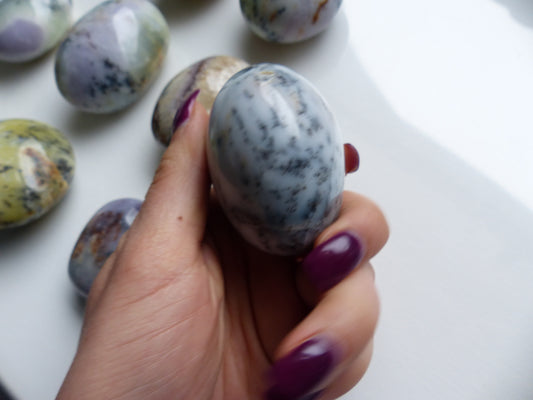 Dendritic Opal Palm Stone (#1)