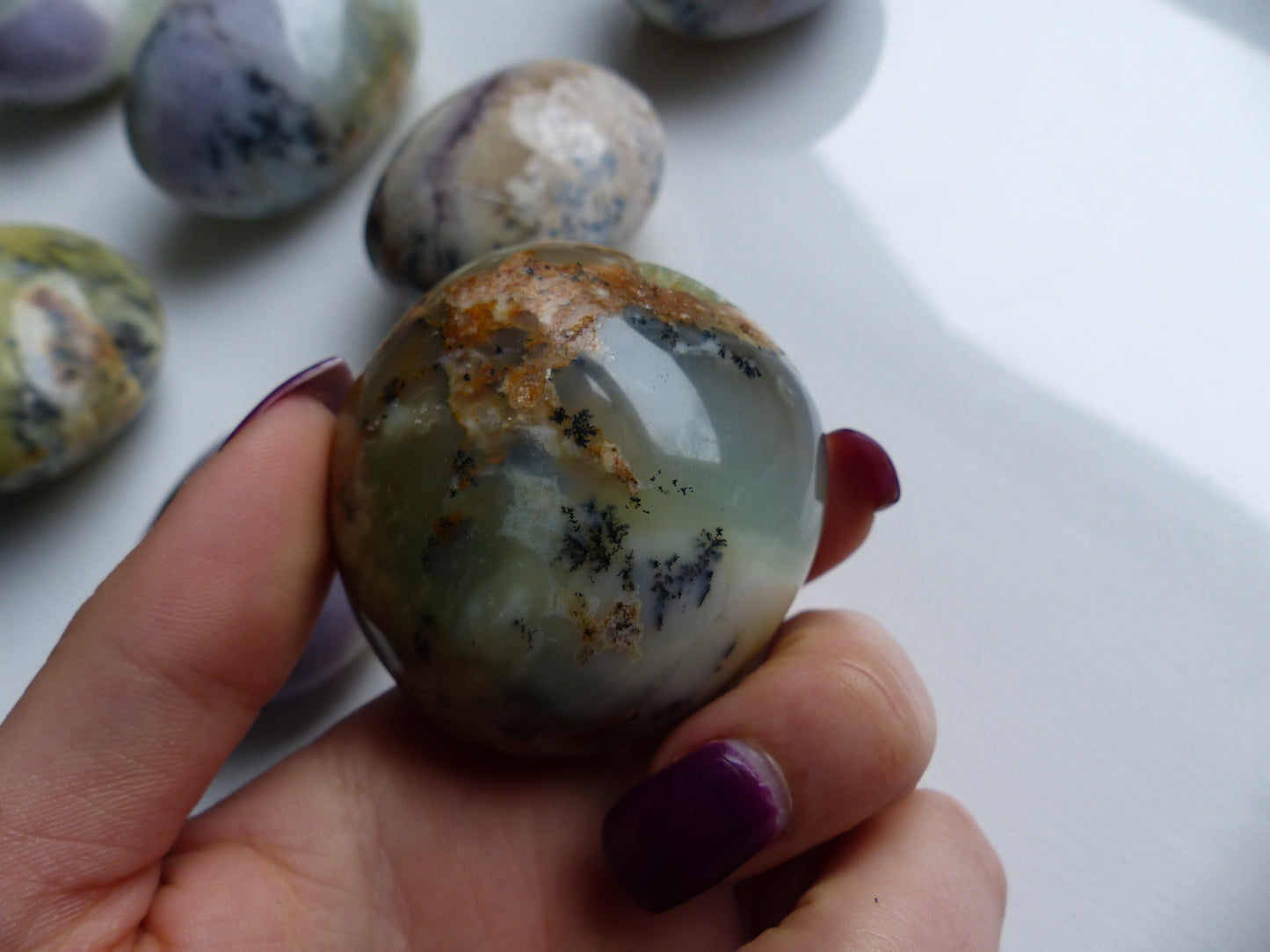 Dendritic Opal Palm Stone (#2)