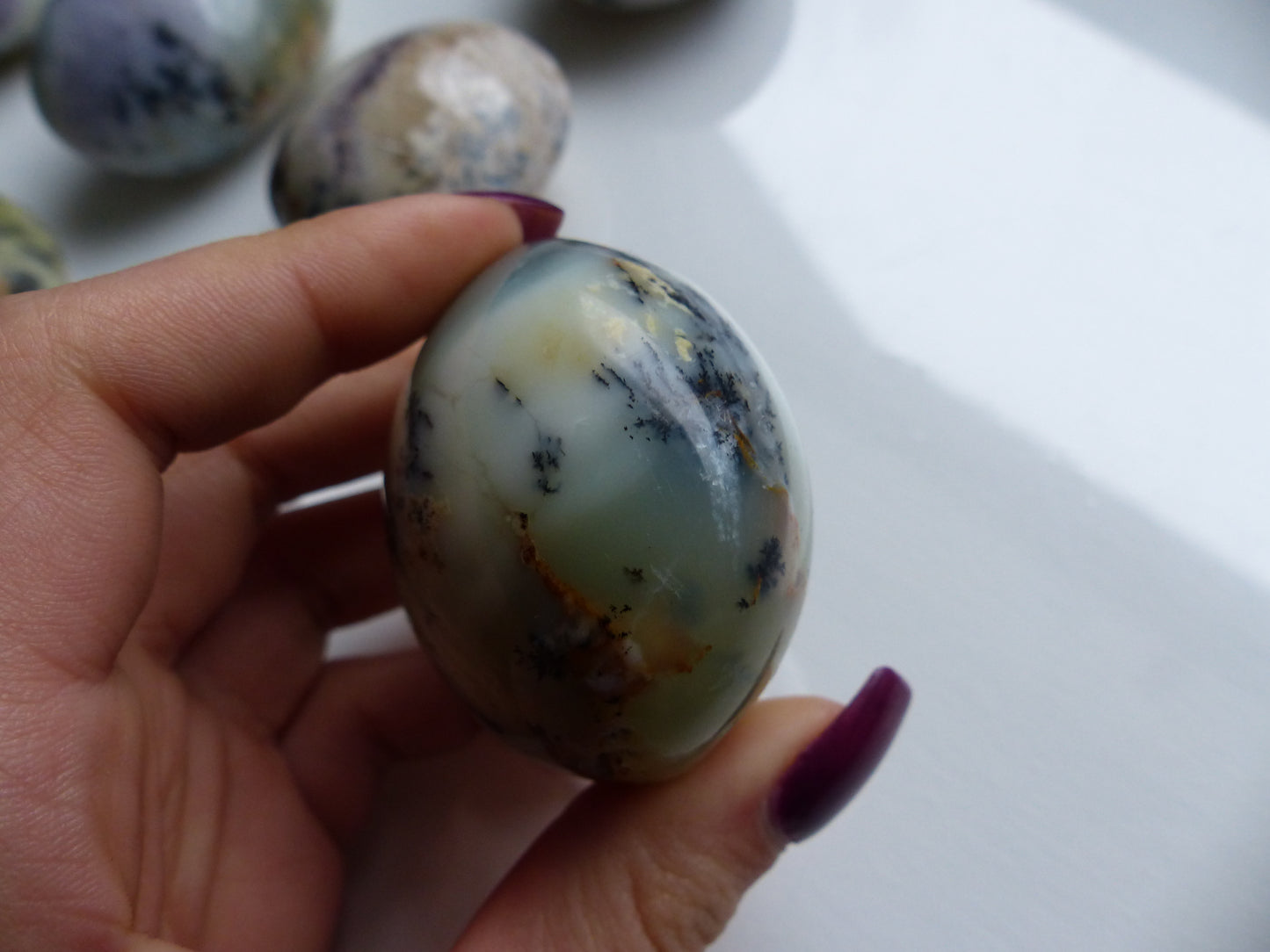 Dendritic Opal Palm Stone (#2)