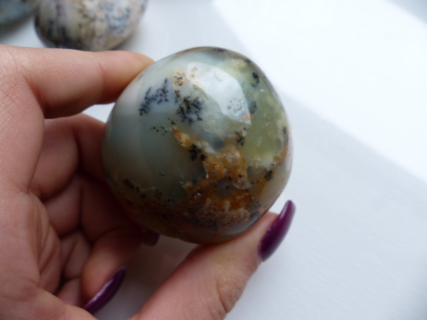 Dendritic Opal Palm Stone (#2)