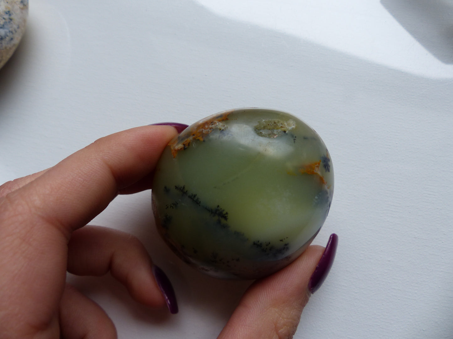Dendritic Opal Palm Stone (#2)