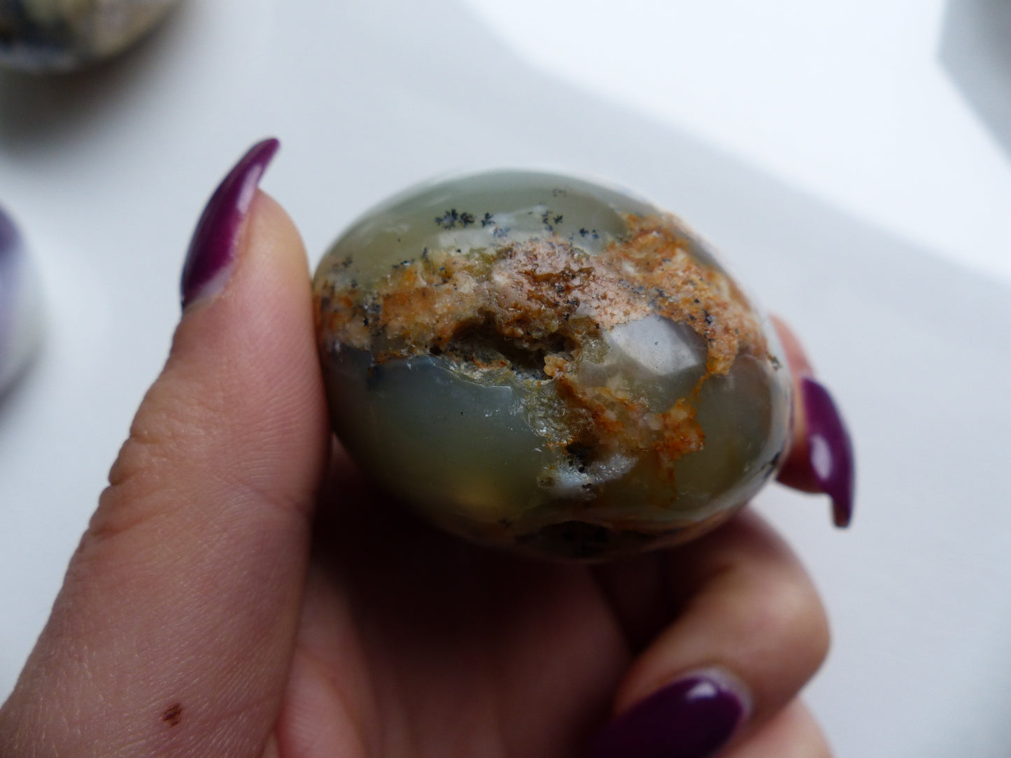 Dendritic Opal Palm Stone (#2)