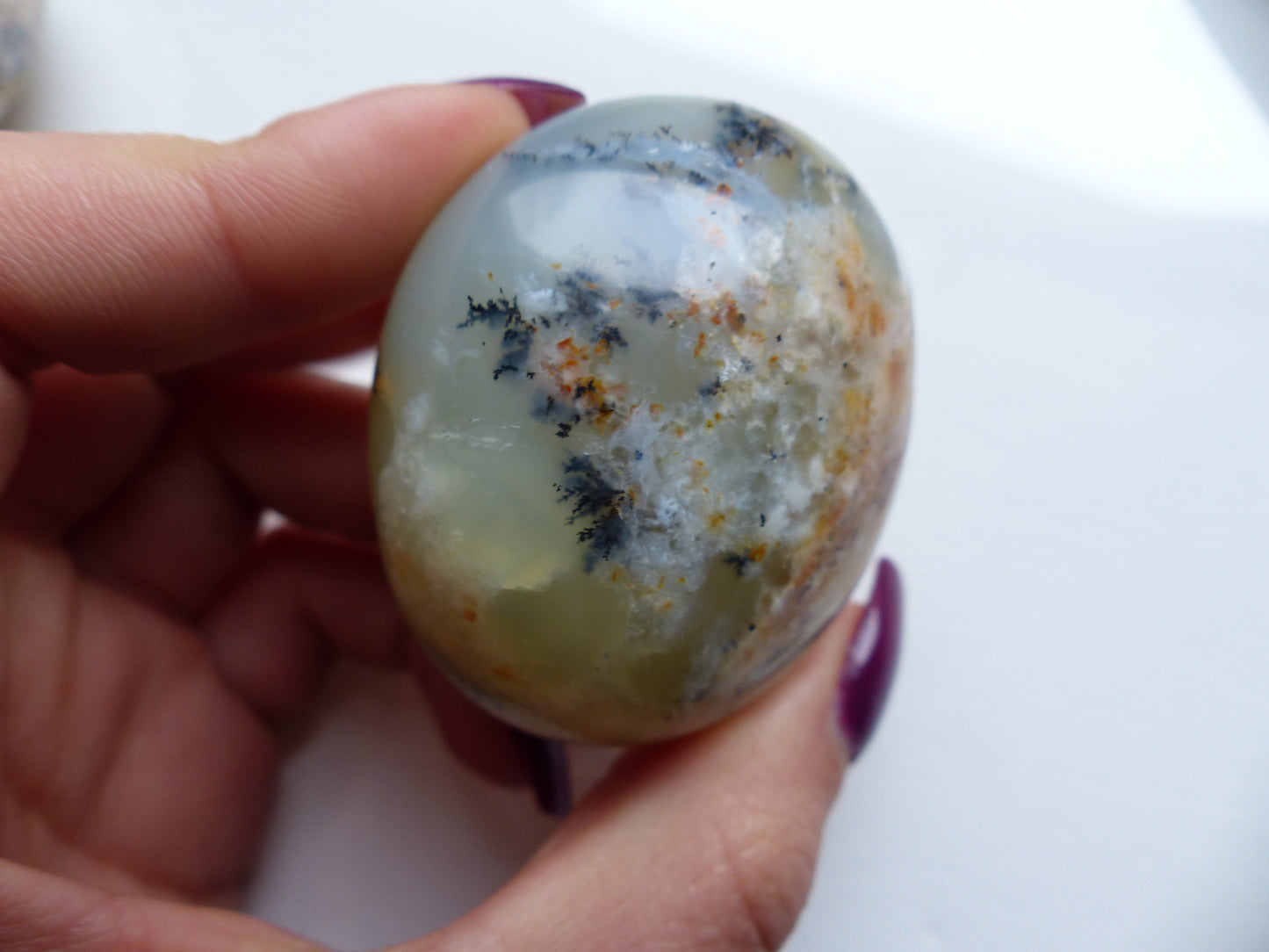Dendritic Opal Palm Stone (#7)
