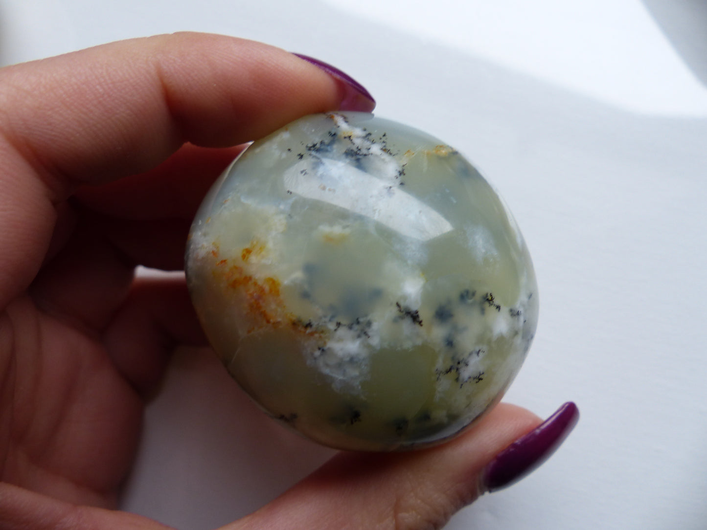 Dendritic Opal Palm Stone (#7)