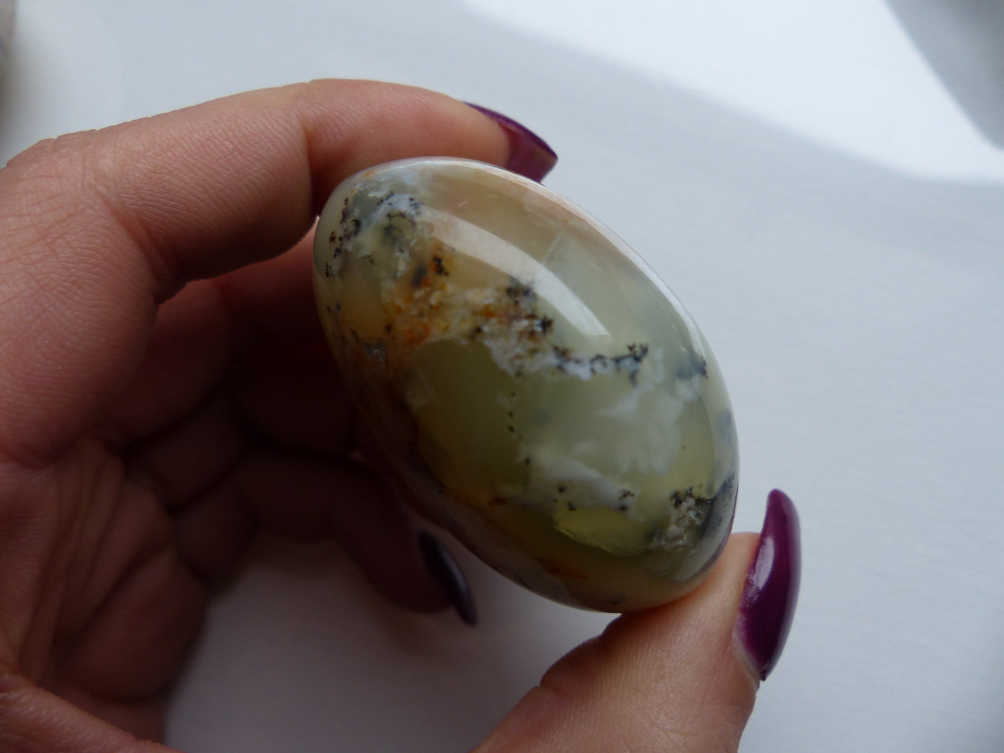 Dendritic Opal Palm Stone (#7)