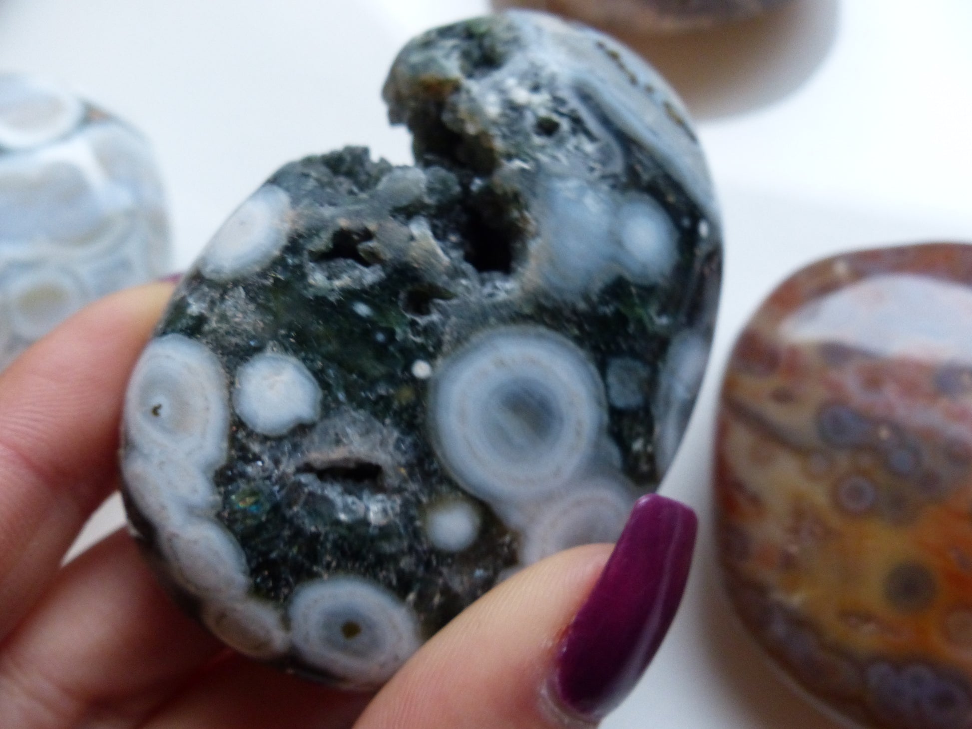 Ocean Jasper Palm Stone (#13) - Simply Affinity