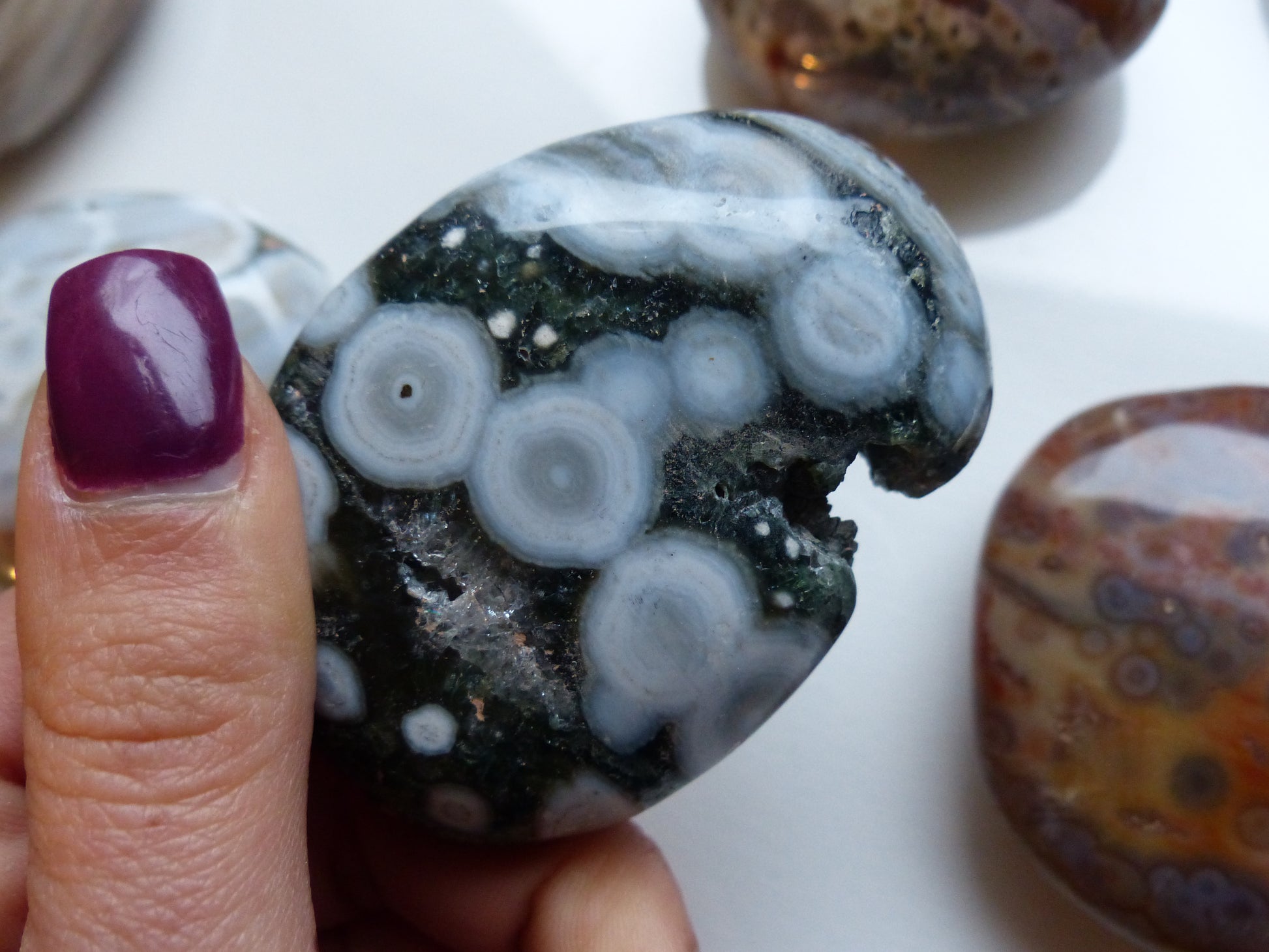 Ocean Jasper Palm Stone (#13) - Simply Affinity