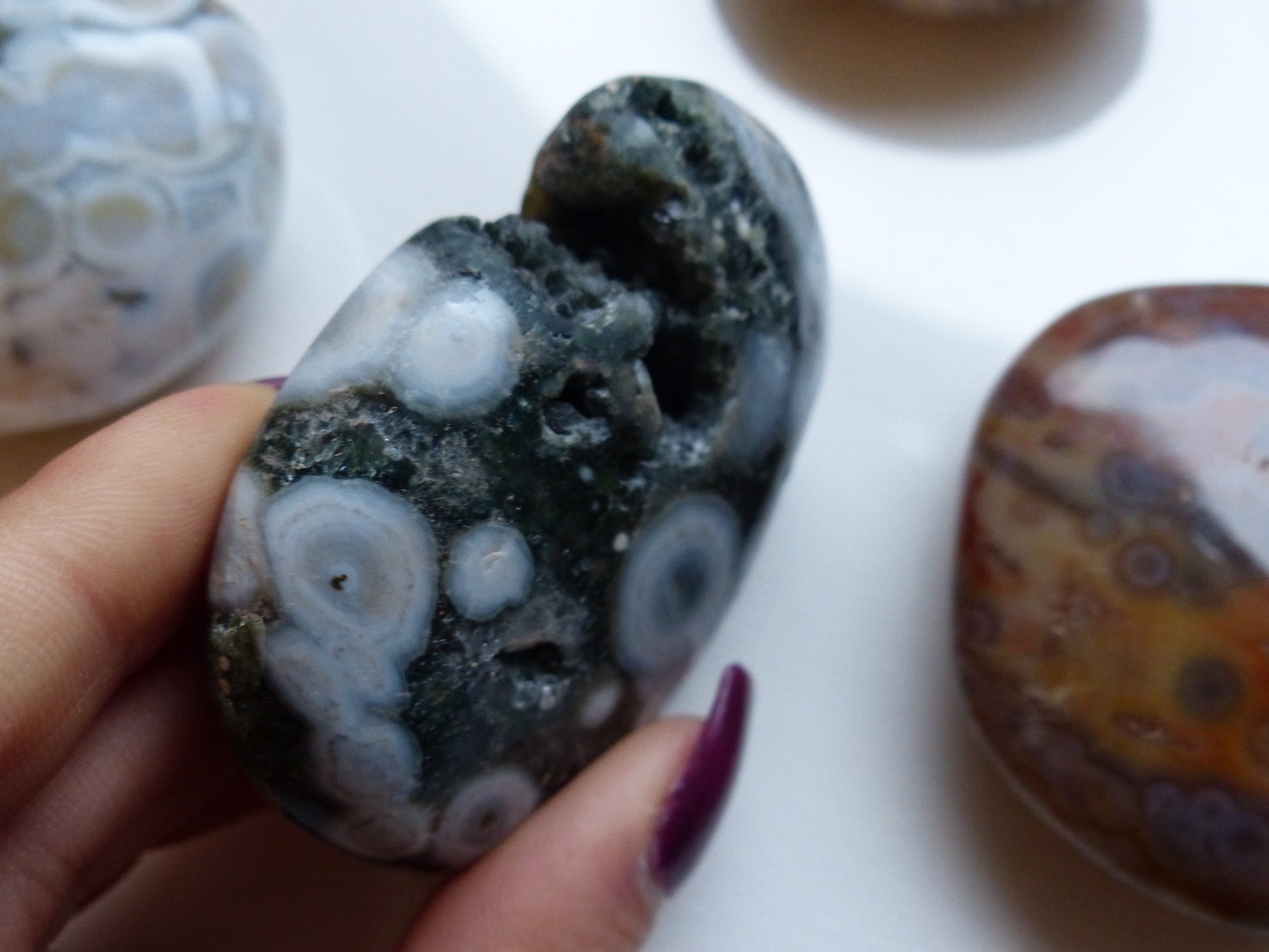 Ocean Jasper Palm Stone (#13) - Simply Affinity