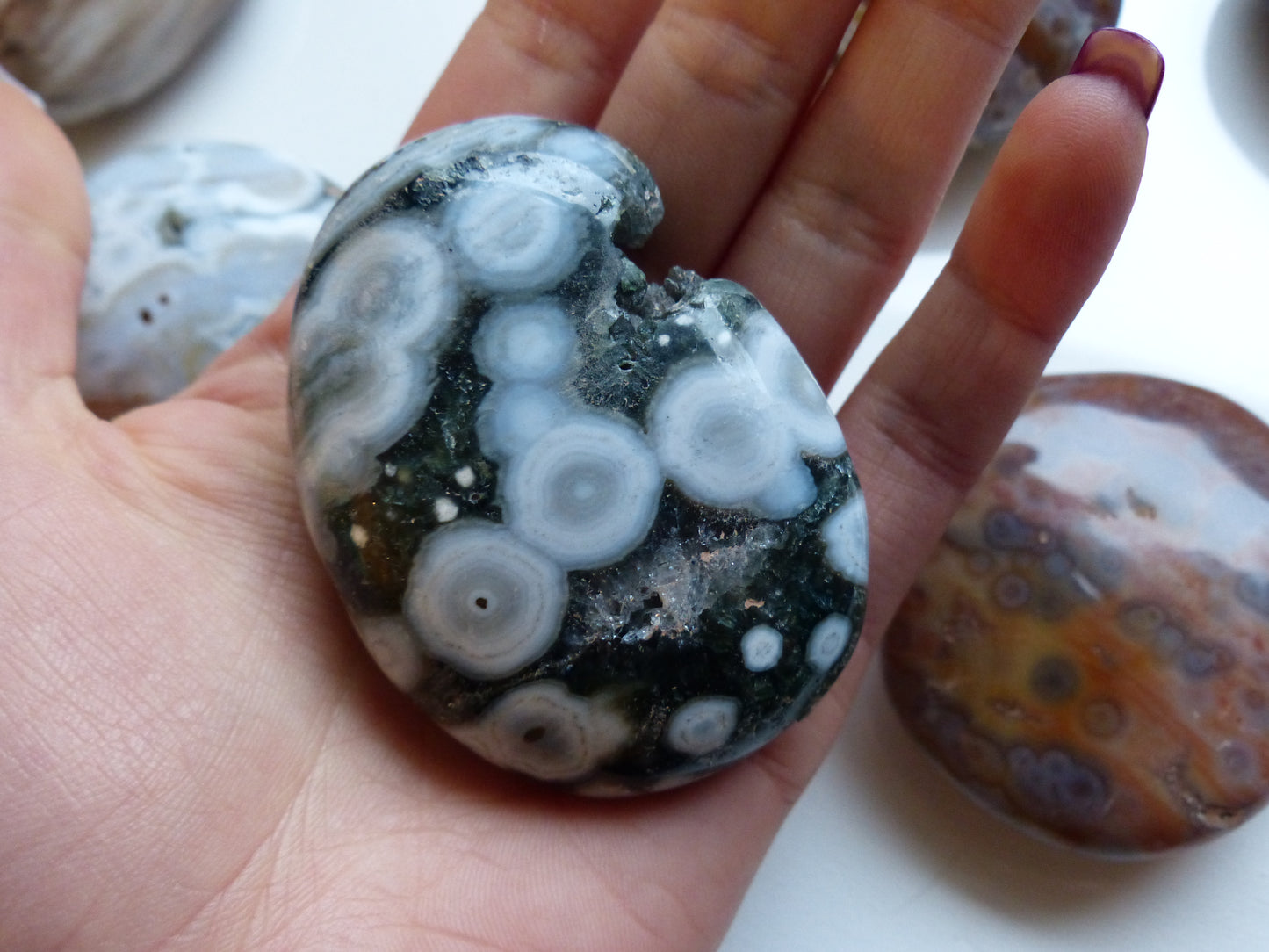 Ocean Jasper Palm Stone (#13) - Simply Affinity