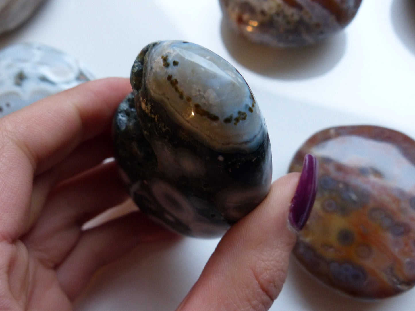 Ocean Jasper Palm Stone (#13) - Simply Affinity