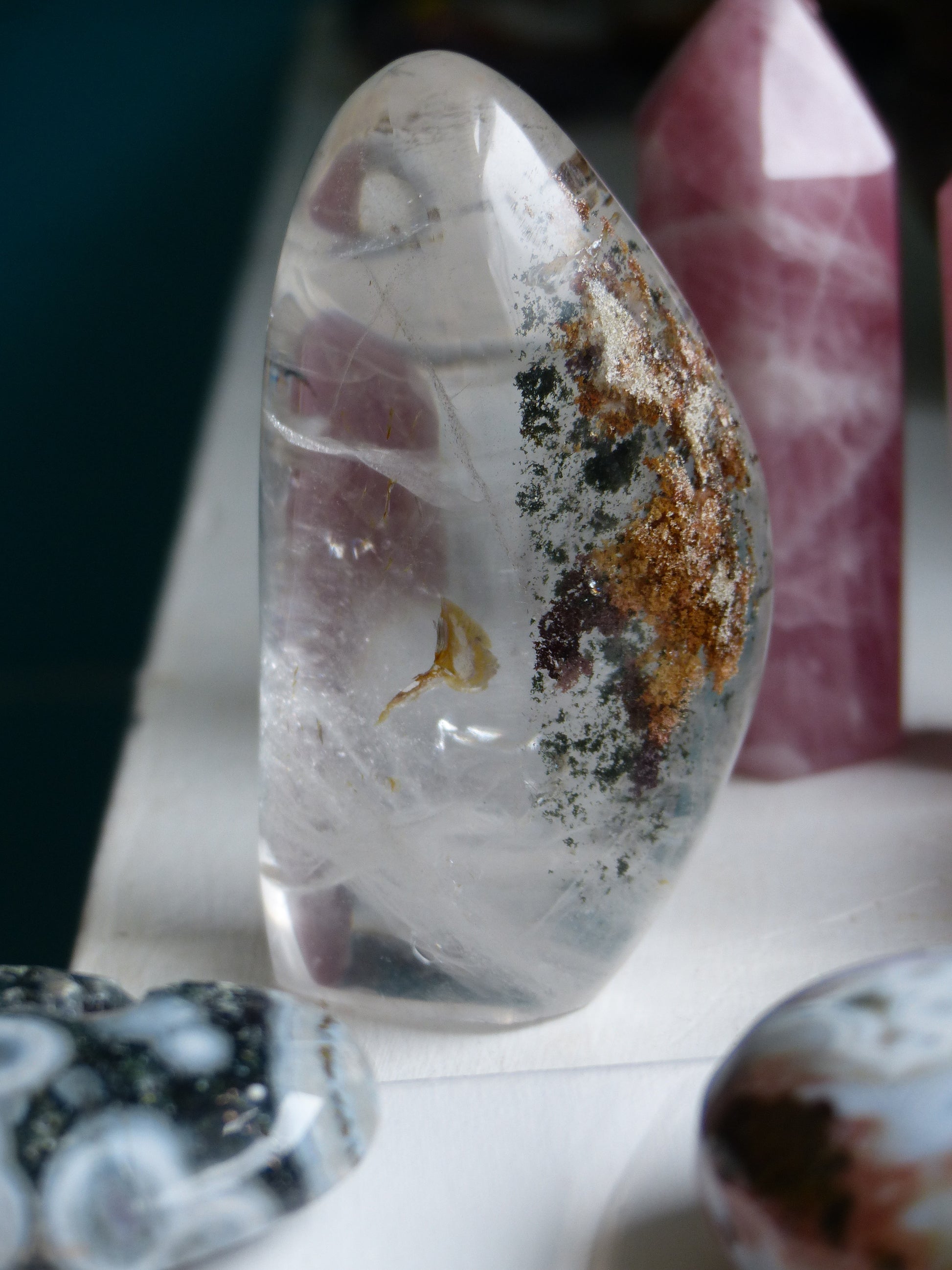 Large Garden Quartz Free Form, Lodolite Free Form - Simply Affinity