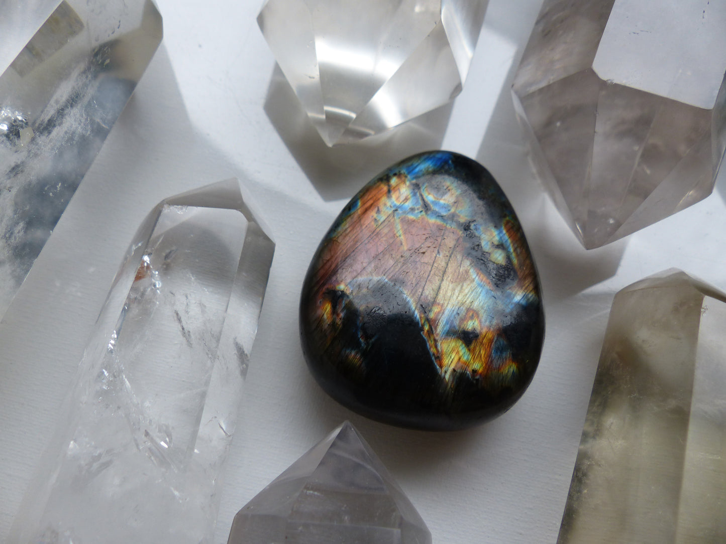 Labradorite Palm Stone (#121)
