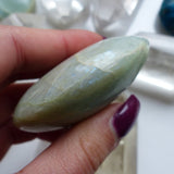 Garnierite Palm Stone with Blue Flash (#1)