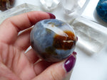 Violet Flame Agate Palm Stone (#10)