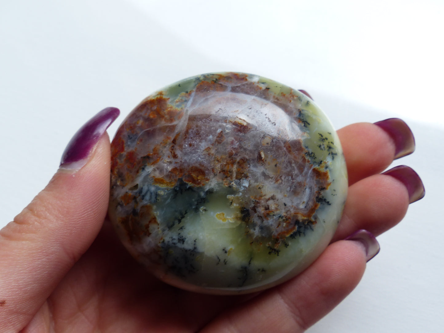 Dendritic Opal Palm Stone (#4)