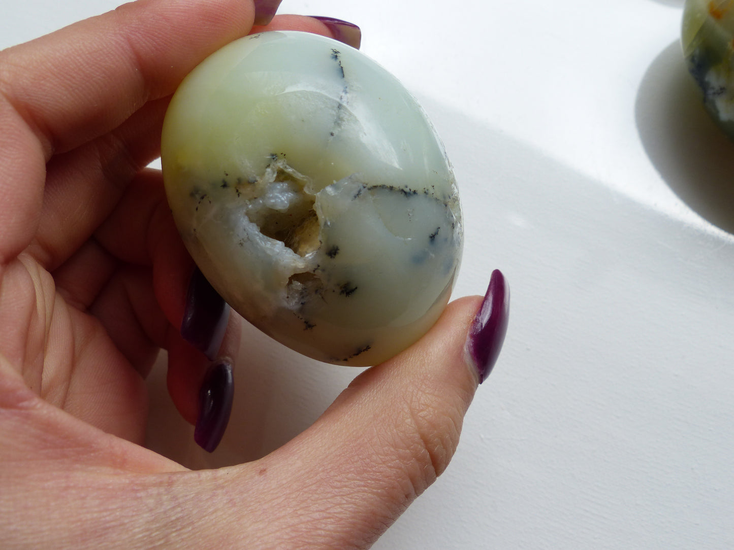Dendritic Opal Palm Stone (#10)