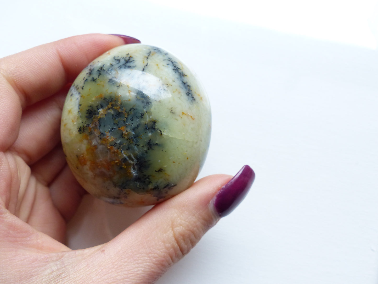 Dendritic Opal Palm Stone (#11)