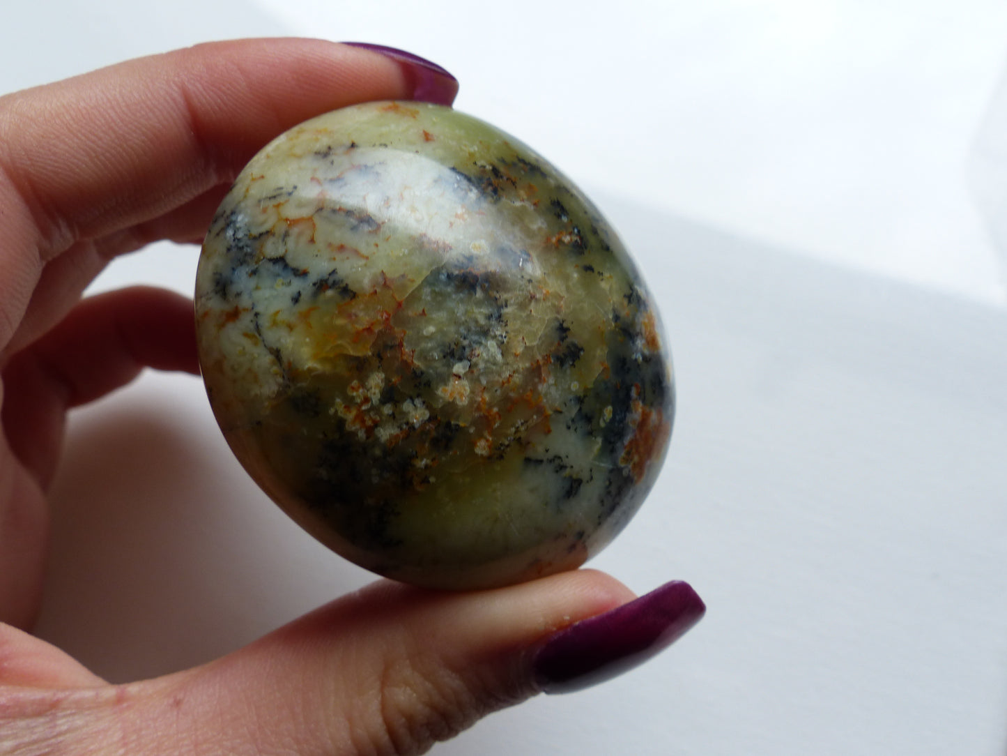 Dendritic Opal Palm Stone (#11)