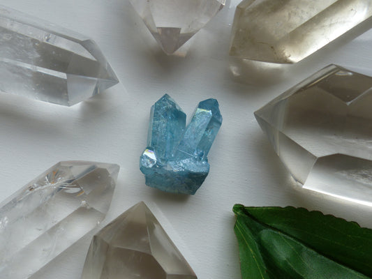 Arkansas Aqua Aura Quartz Point (#7) - Simply Affinity