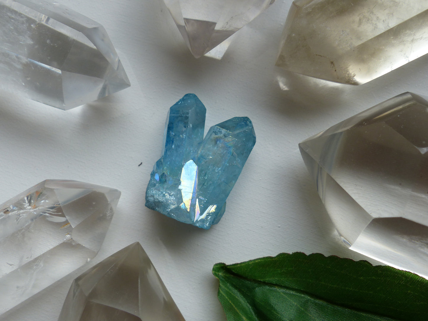 Arkansas Aqua Aura Quartz Point (#7) - Simply Affinity