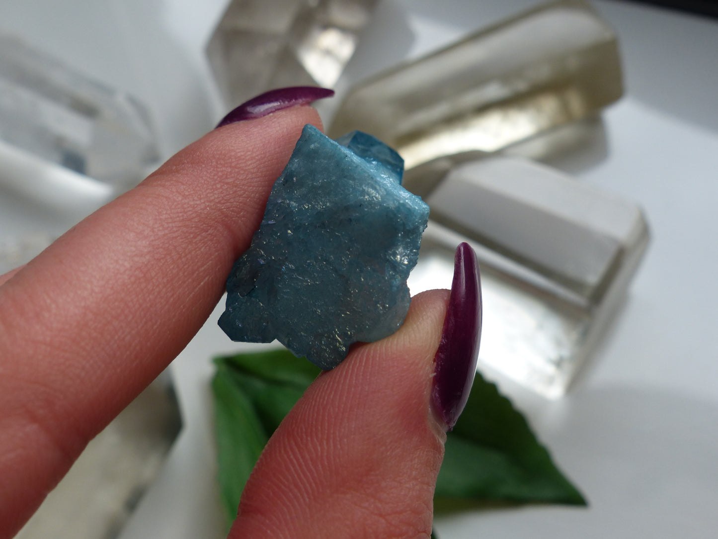 Arkansas Aqua Aura Quartz Point (#7) - Simply Affinity