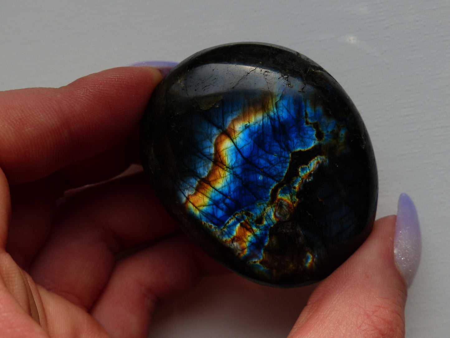 Labradorite Palm Stone (#140)