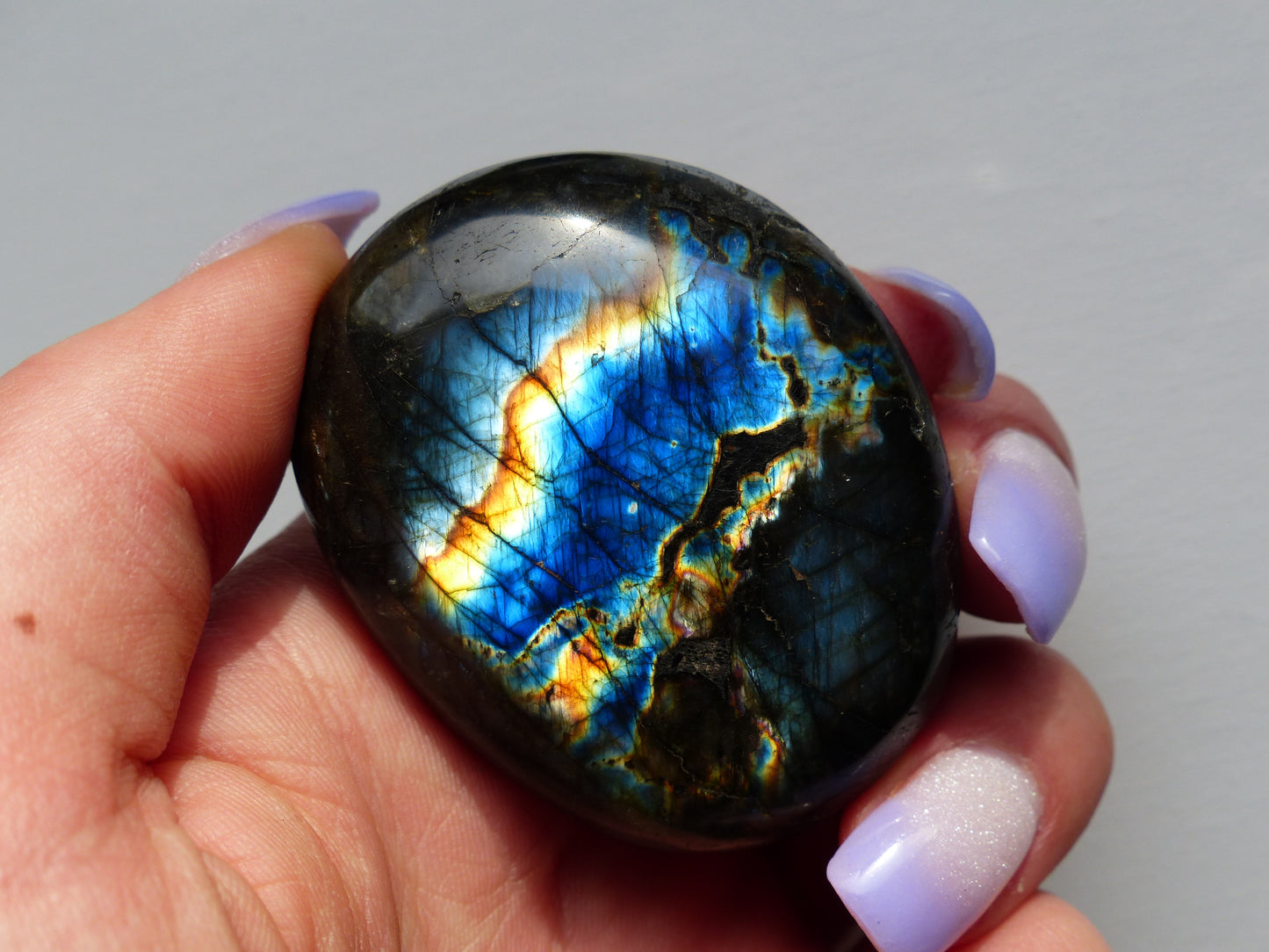 Labradorite Palm Stone (#140)