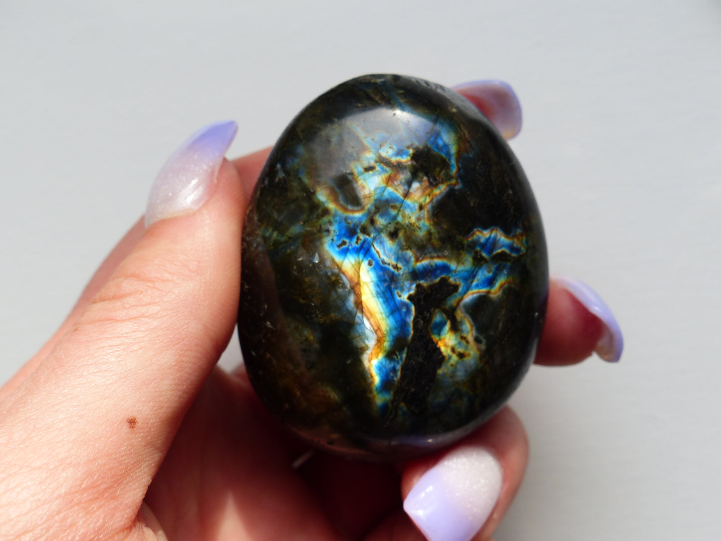 Labradorite Palm Stone (#140)
