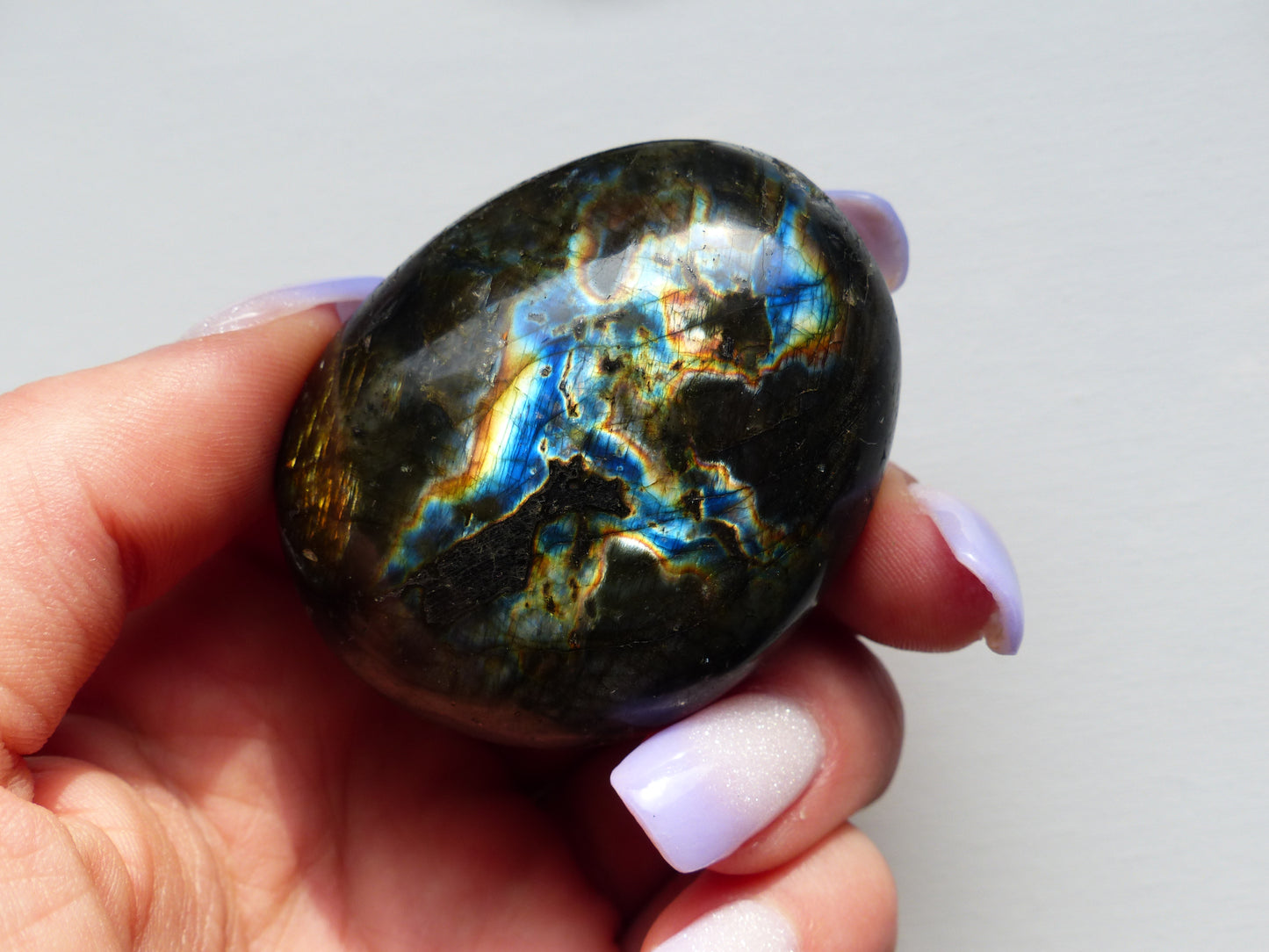 Labradorite Palm Stone (#140)