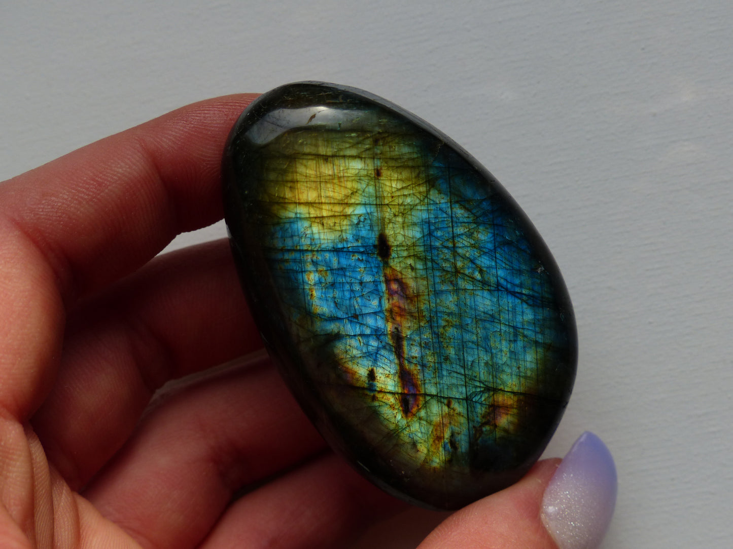 Labradorite Palm Stone (#141)