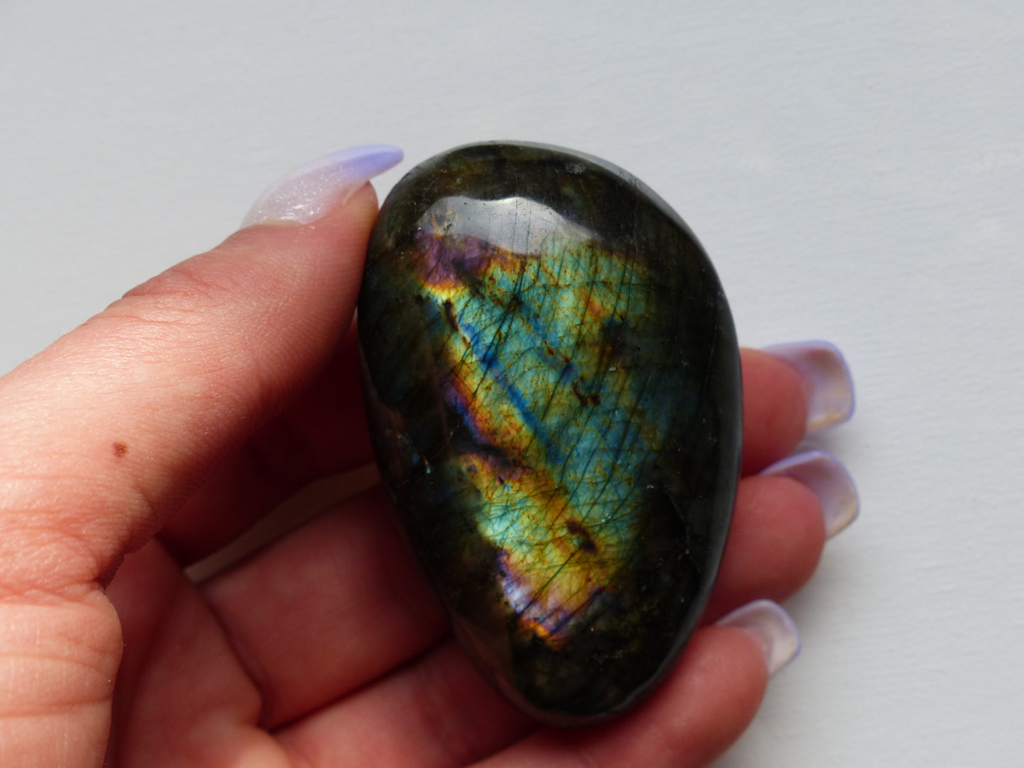 Labradorite Palm Stone (#141)