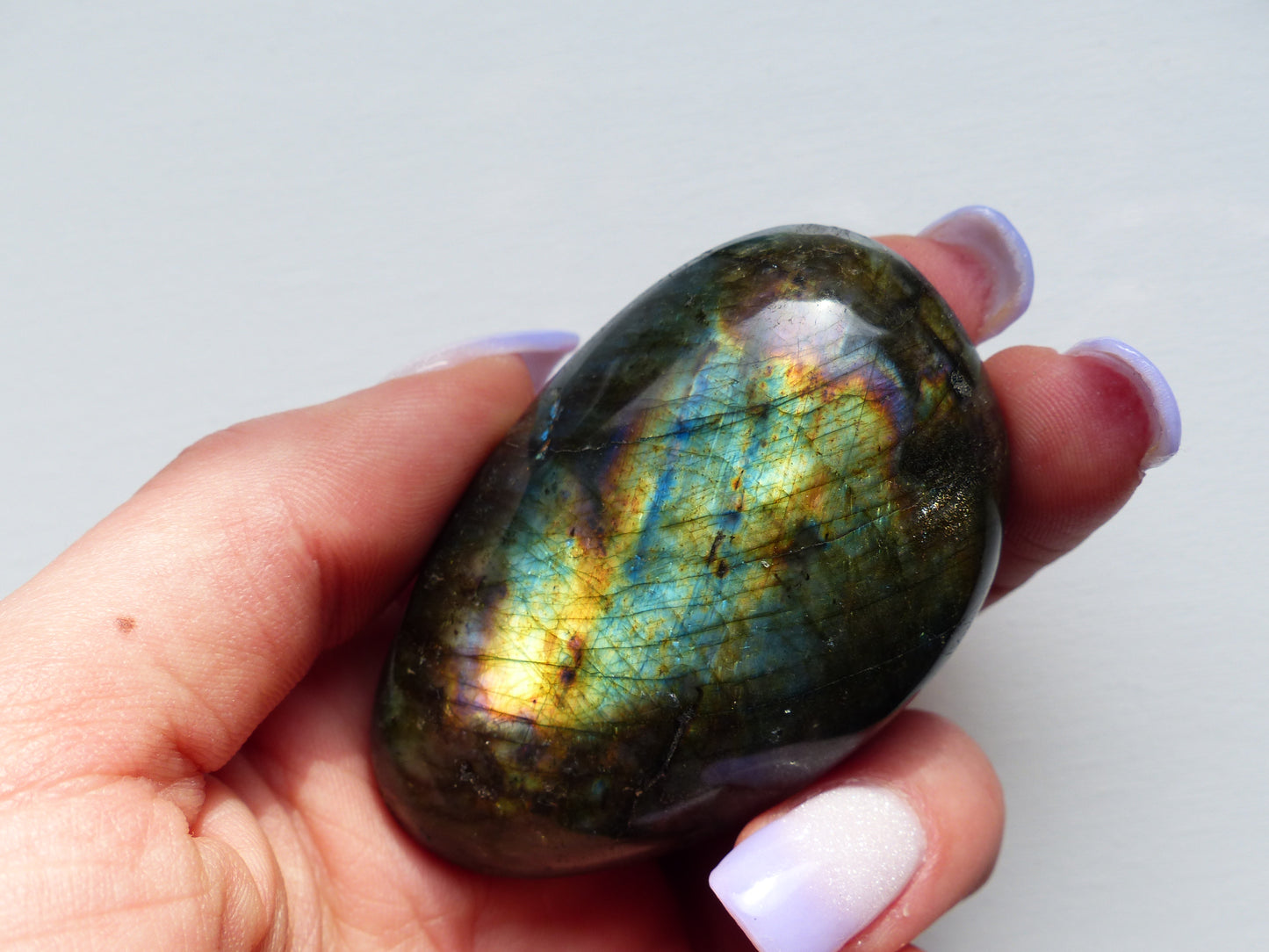 Labradorite Palm Stone (#141)