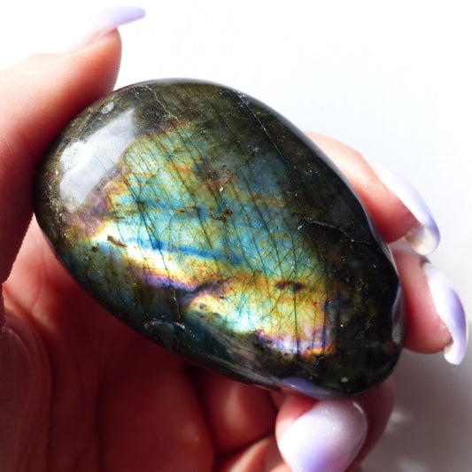 Labradorite Palm Stone (#141)