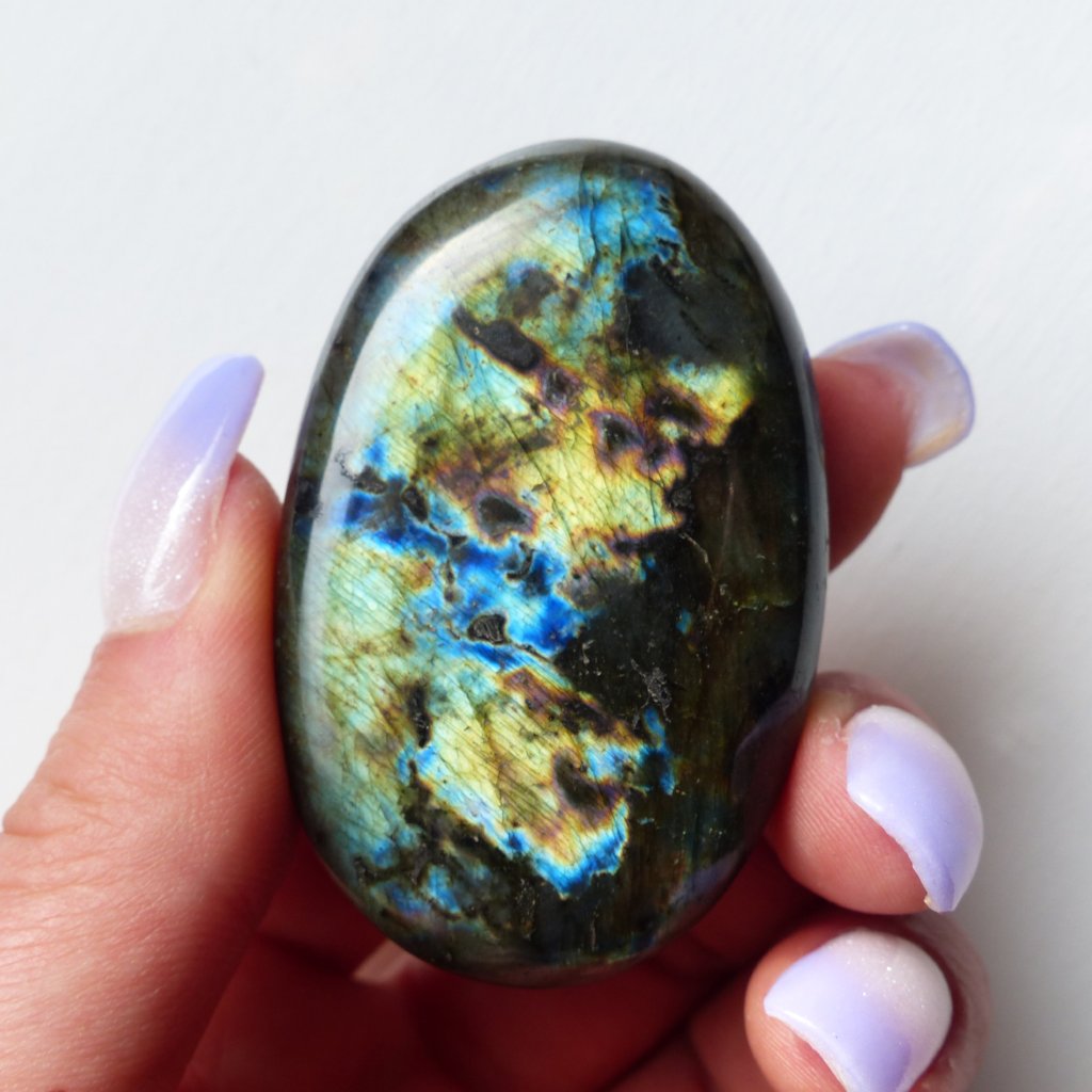 Labradorite Palm Stone (#142)