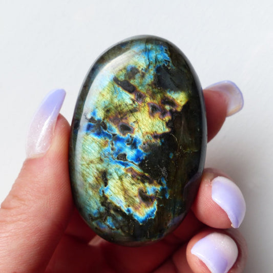 Labradorite Palm Stone (#142)