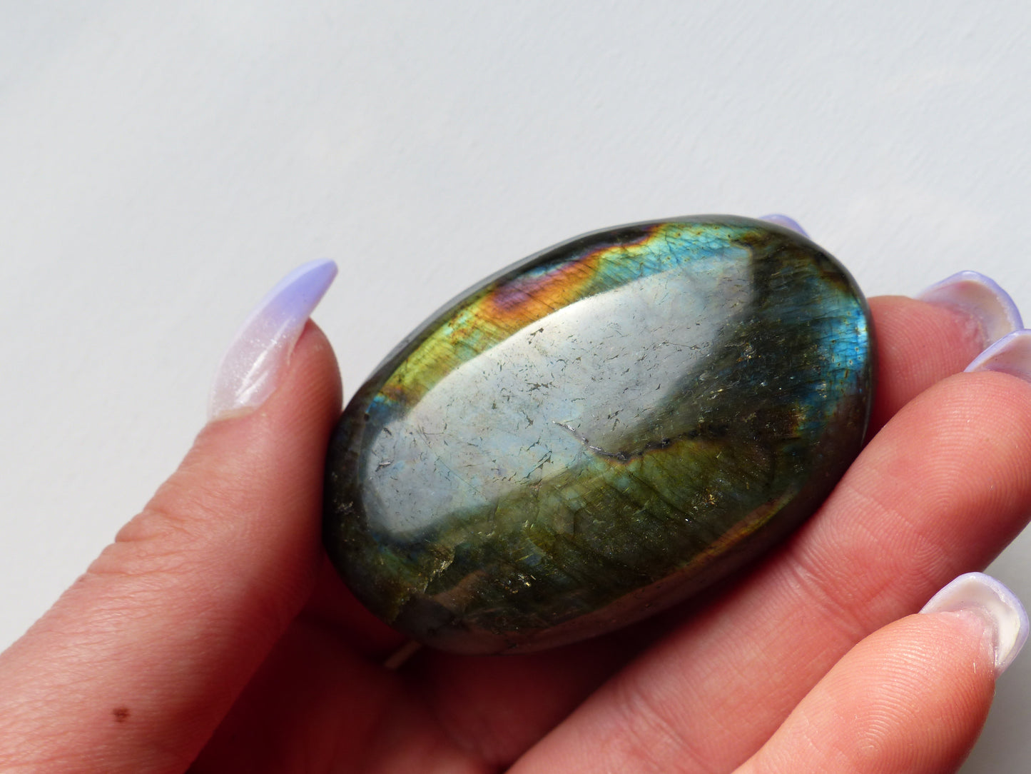 Labradorite Palm Stone (#142)