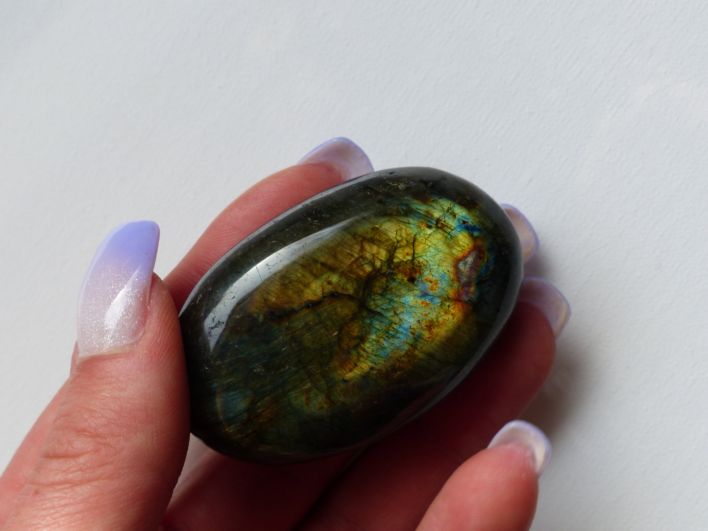 Labradorite Palm Stone (#142)