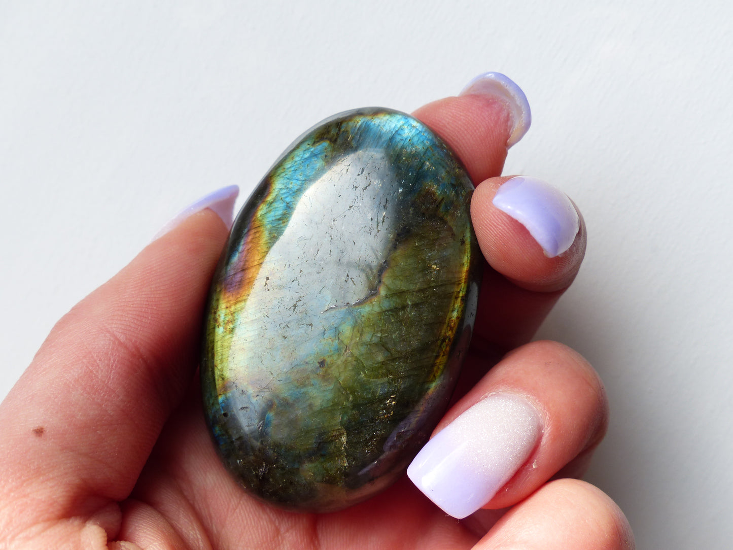 Labradorite Palm Stone (#142)