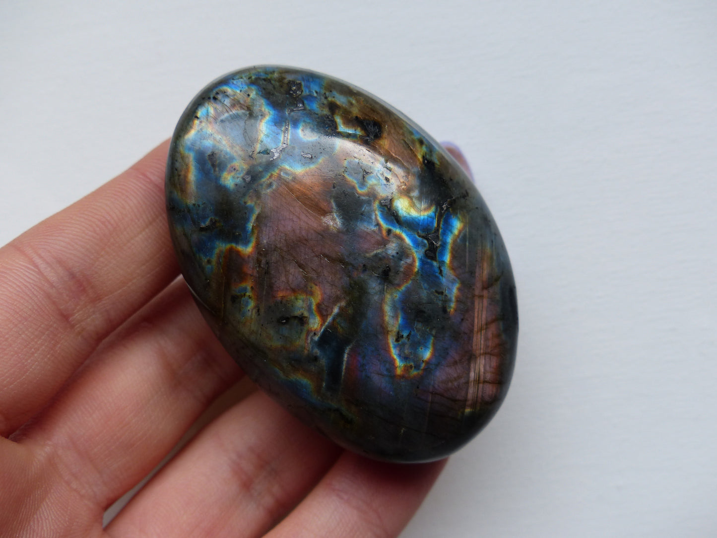 Labradorite Palm Stone (#135)