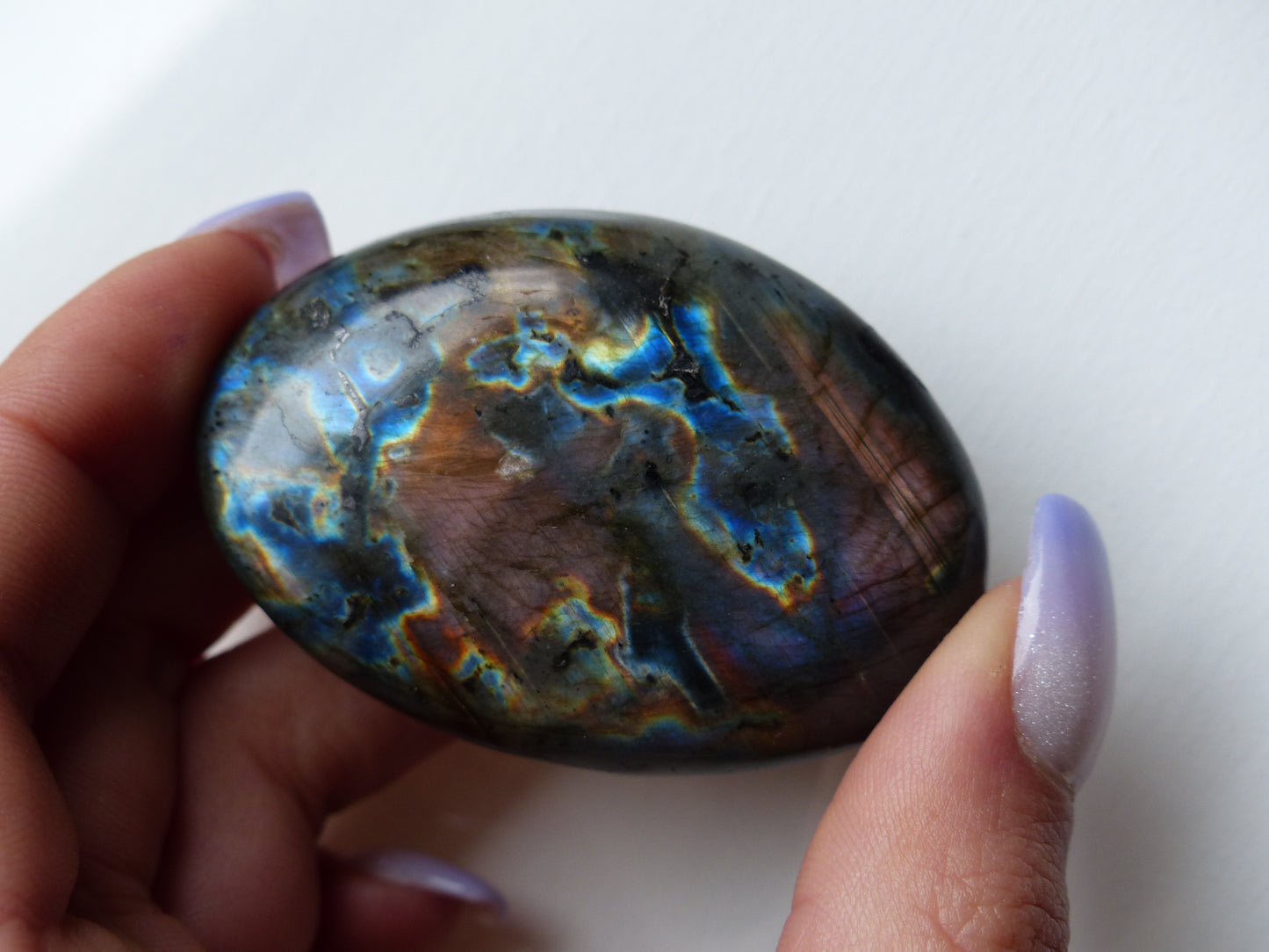 Labradorite Palm Stone (#135)