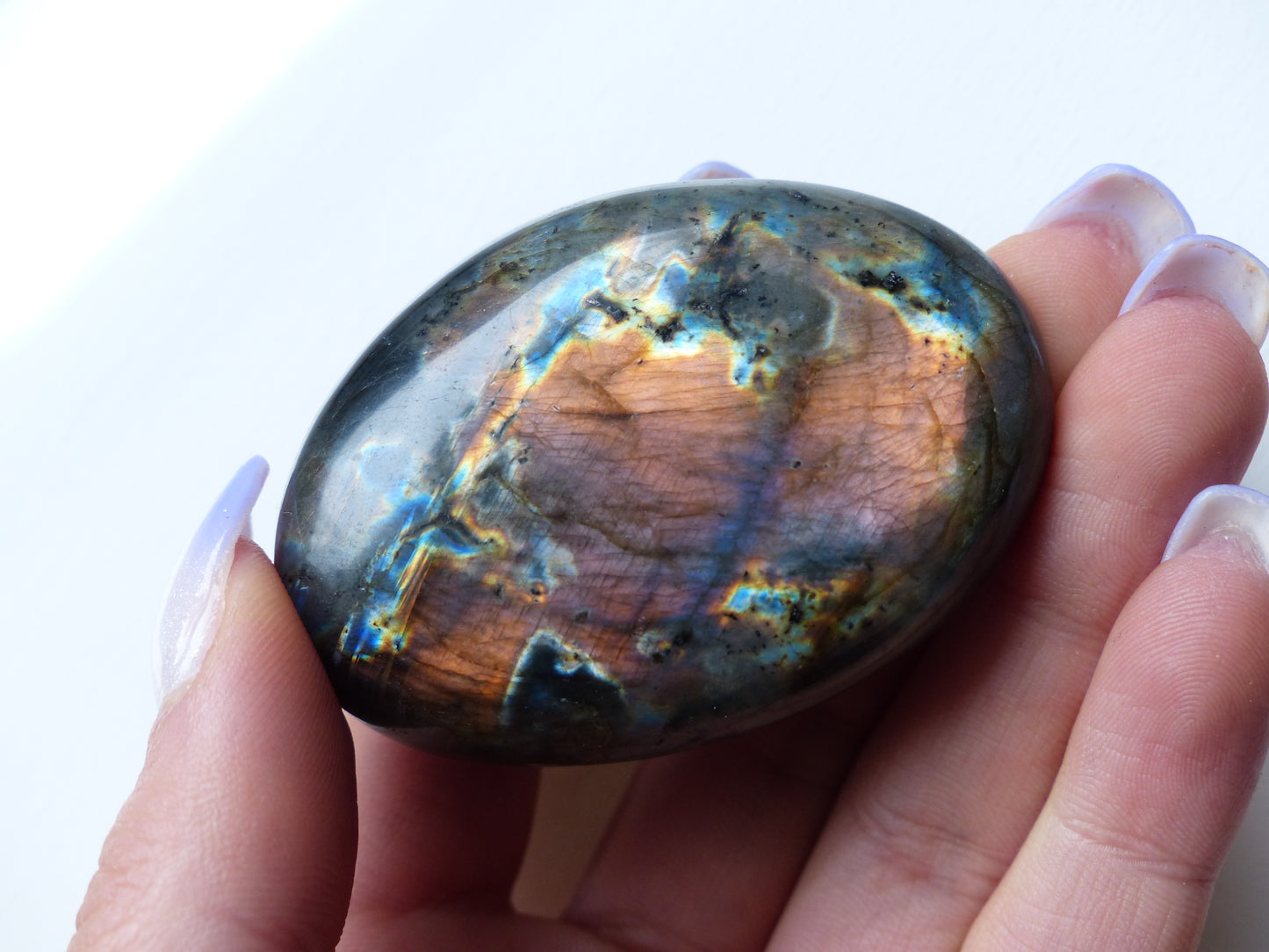 Labradorite Palm Stone (#135)