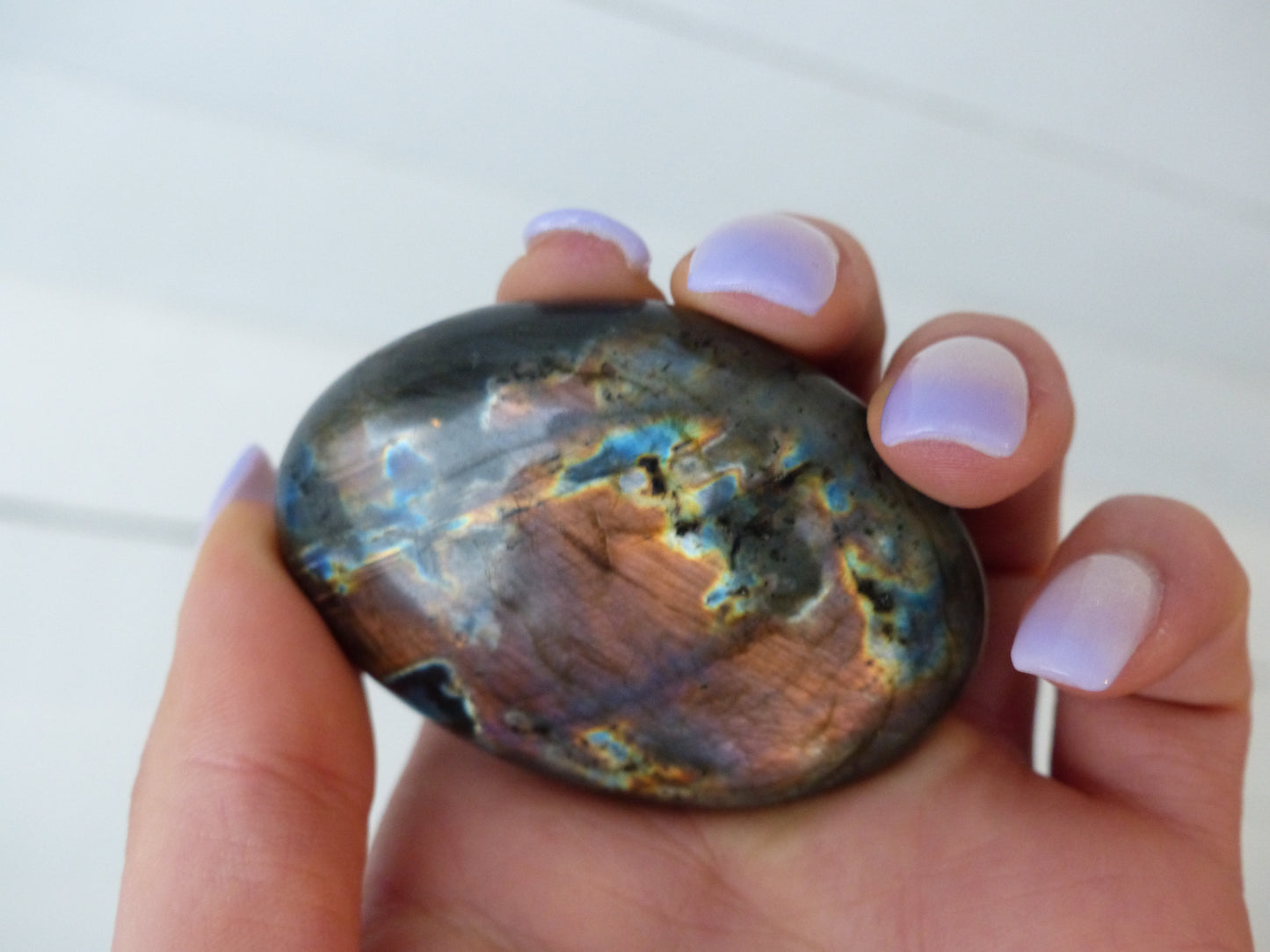 Labradorite Palm Stone (#135)