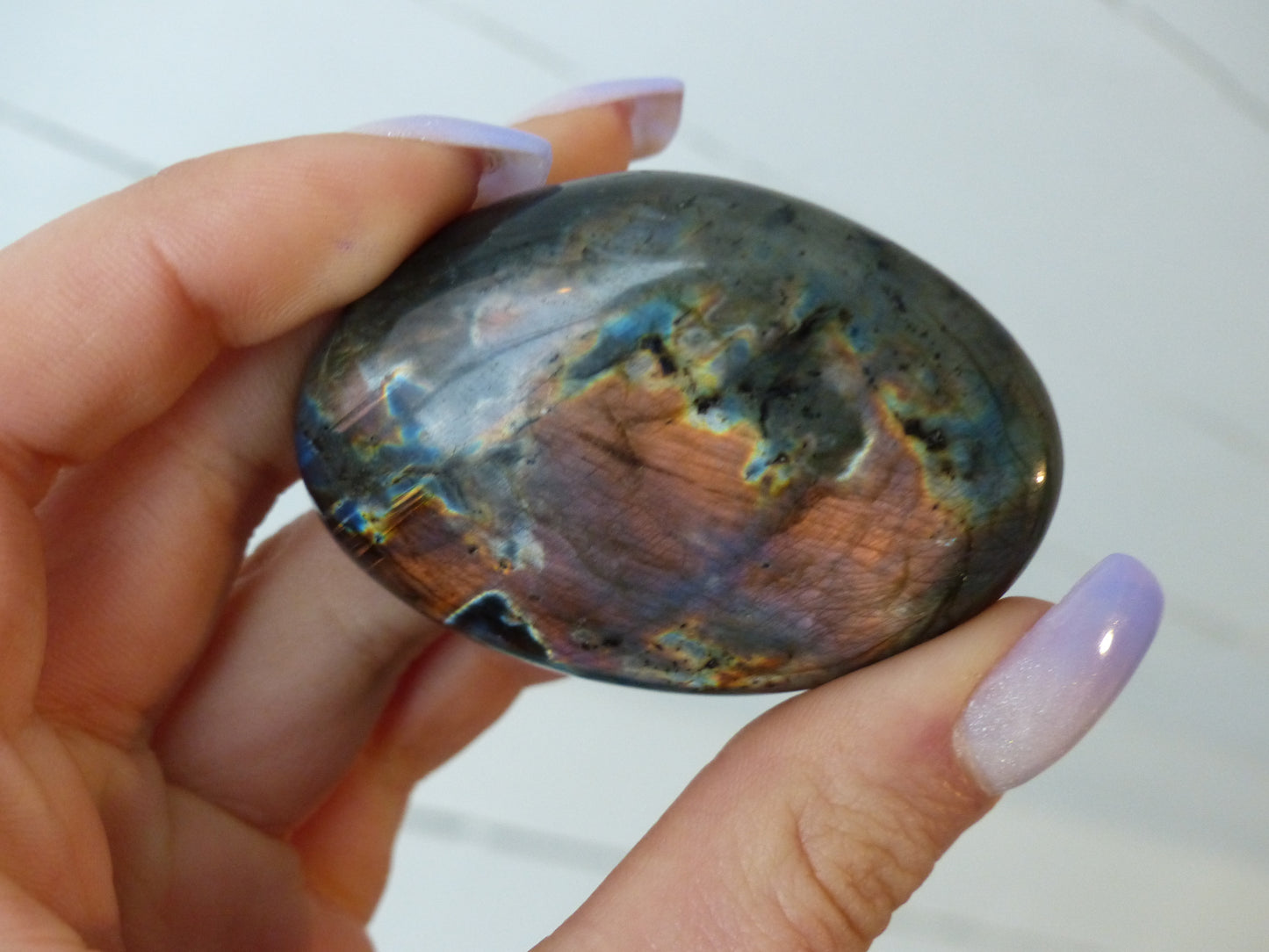 Labradorite Palm Stone (#135)
