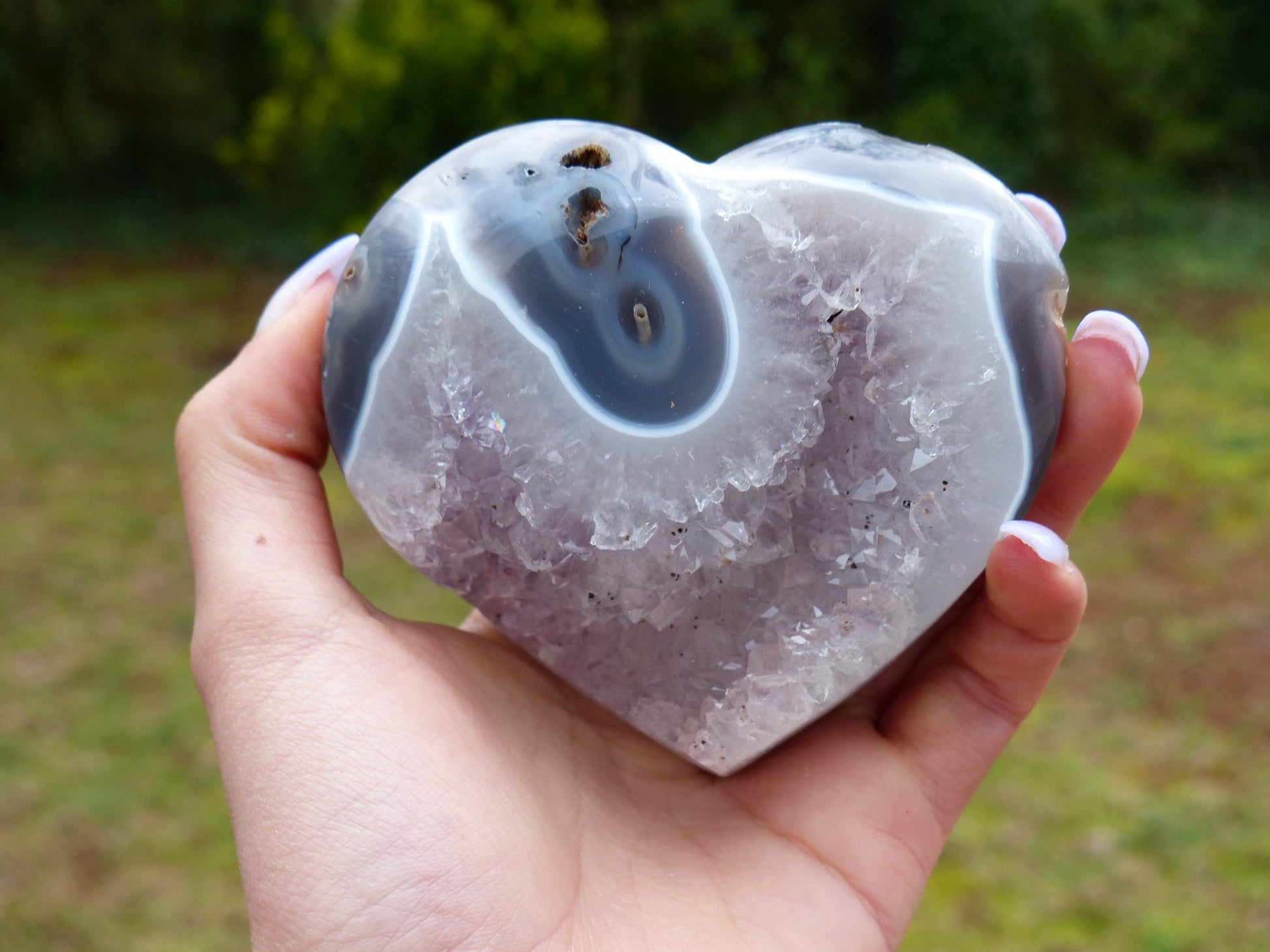 Amethyst Geode Heart (#11) - Simply Affinity