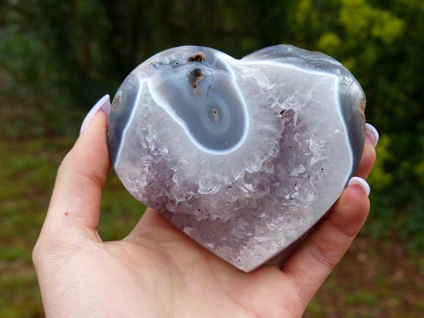 Amethyst Geode Heart (#11) - Simply Affinity