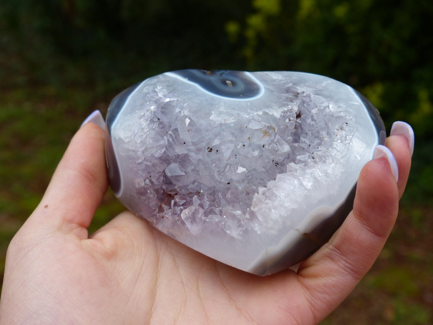 Amethyst Geode Heart (#11) - Simply Affinity