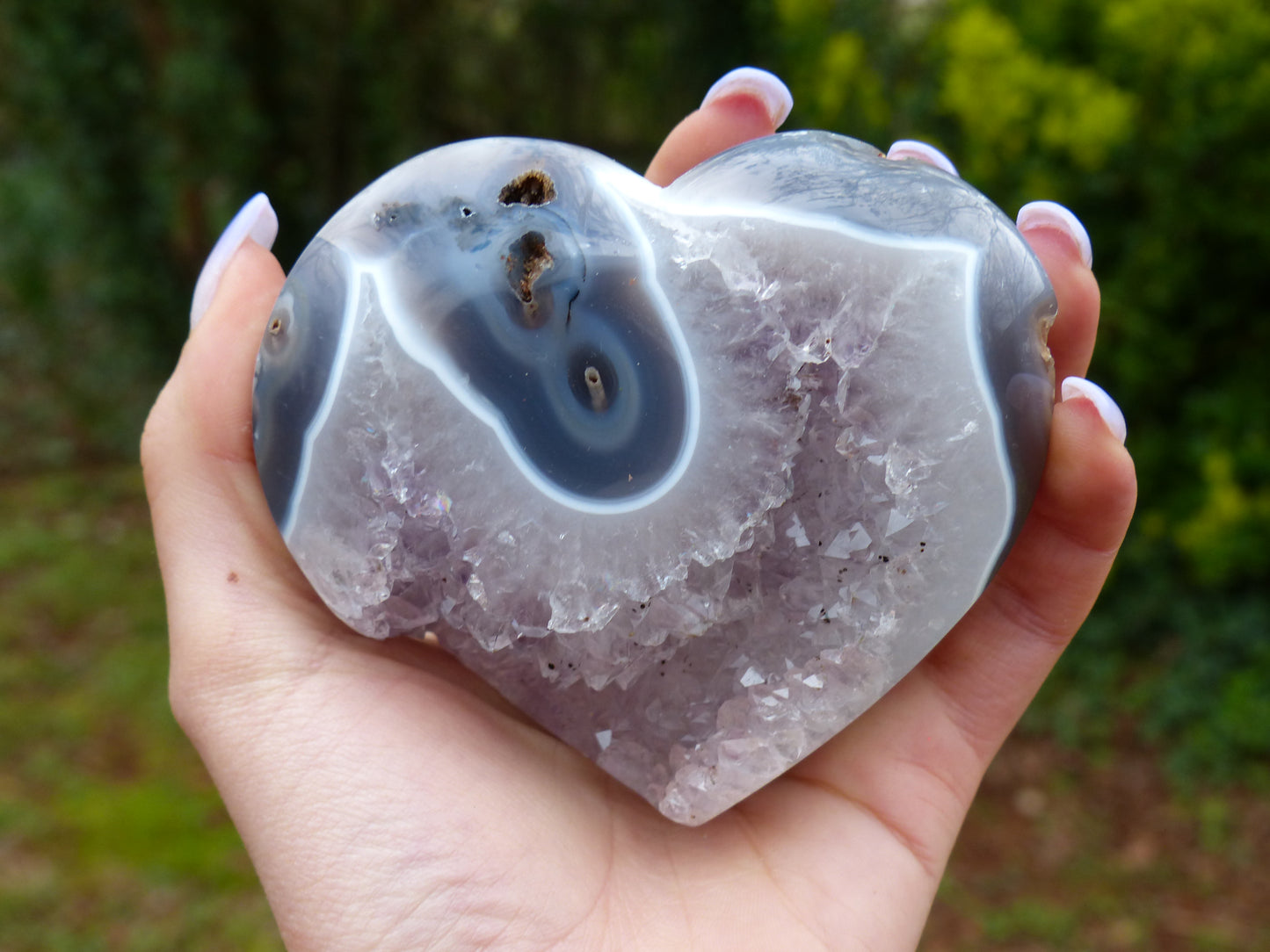 Amethyst Geode Heart (#11) - Simply Affinity
