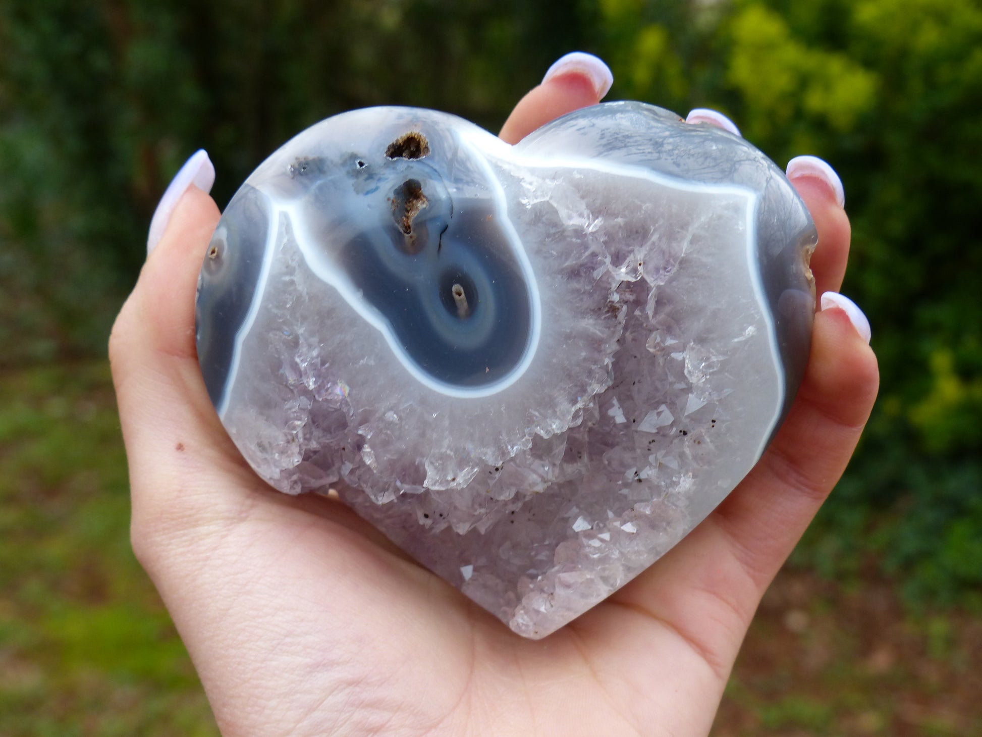 Amethyst Geode Heart (#11) - Simply Affinity