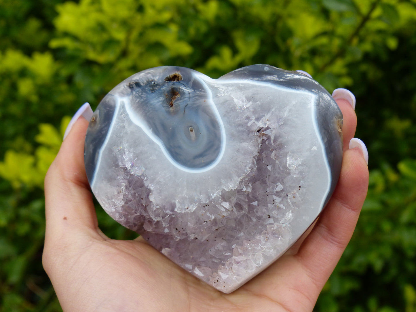 Amethyst Geode Heart (#11) - Simply Affinity